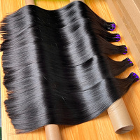 Lots de Cheveux Humains Vierges Indiens Péruviens Lisses Naturels, Cuticules Alignées, Double Tirage, Qualité 10A 12A, Fournisseur Pas Cher