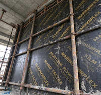Kayu Lapis Film Faced Tahan Air Grosir 18mm 21mm untuk Konstruksi Bangunan Bekisting Beton
