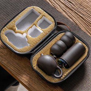 Wholesale Custom Logo Travel, <b>Tea</b> Set1 <b>Pot</b> 4 Cups Outdoor Simple Ceramic Bubble <b>Tea</b> Anti-scalding Portable Fast Drink Cup <b>Set</b>/ - Product Image 3