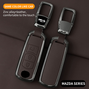 新品亜鉛合金レザーカーキーフォブカバーマツダ2 3 5 6 CX-3 CX-5 CX-7 CX-9 CX8スピードMiata MX5 - Product Image 5