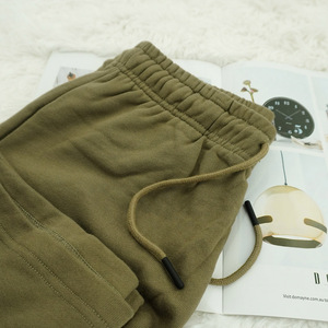 Moda al aire libre tendencia pantalones cortos de sudor hombres ejercicio correr pantalones cortos bolsillo Casual de talla grande pantalones cortos de algodón para hombres - Product Image 6