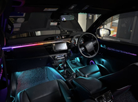 Lumière ambiante LED pour voiture SJC pour Toyota Hilux 2015-2024 LHD/RHD, lumière d'ambiance pour voiture, accessoires de voiture, kit de décoration intérieure