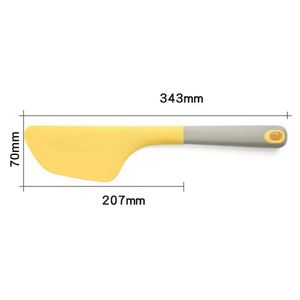 Ensemble de spatules de cuisson en silicone antiadhésives, résistantes à la chaleur, personnalisées pour la cuisine, avec poignée déportée, en plastique doré imprimé, pour galettes de poisson - Product Image 6