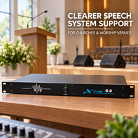 Éliminateur de Larsen Numérique Professionnel XTR6.0, Processeur Audio DSP 6x6 avec Contrôle Automatique du Larsen pour Systèmes de Sonorisation de Conférence