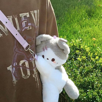 Personnalisé mignon dessin animé ours en peluche cartable maternelle sac à dos décontracté animal