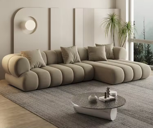 أريكة فاخرة قابلة للتحويل بتصميم عصري محمول لغرفة المعيشة وغرفة النوم والفنادق، طقم أريكة ركنية بسيطة للمنزل - Product Image 1