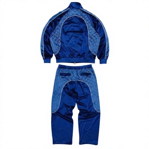 <b>Mens</b> Classic <b>Velvet</b> Track Suit Comfortable Daily Wear Set - Product Image 1