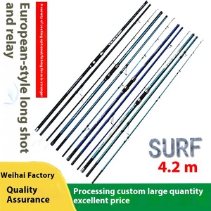 Weihai Canne à pêche à longue <span class=keywords><strong>distance</strong></span> <span class=keywords><strong>super</strong></span> dure Canne à pêche à trois sections Surf Beach Anchor Canne à pêche à longue section en carbone - Product Image 3