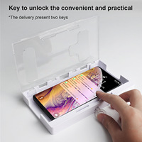Pochette électronique intelligente de verrouillage de téléphone avec couvercle Boîte de verrouillage de minuterie à piles transparente pour le bureau ou la chambre à coucher