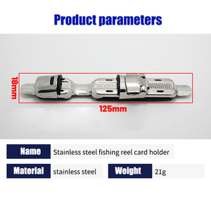 Soporte de Carrete de <span class=keywords><strong>Pesca</strong></span> de Acero Inoxidable, Clip para Caña de Pescar, para Lago, Río y Arroyo, Accesorio de <span class=keywords><strong>Pesca</strong></span> Versátil - Product Image 2