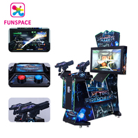 Funspace monnayeur 2 joueurs 42 pouces Lcd pistolet vidéo simulateur de jeu détruire la Machine de jeu de tir extraterrestre