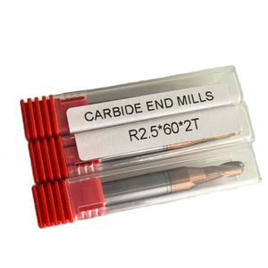 Fraises à bout en carbure revêtues de TiSin de haute qualité R2.5x60x2T Outils de fraisage CNC VALAX TOOLS Fabriqué en Chine OEM/ODM Support Garantie de 3 ans - Product Image 1