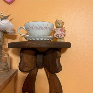 <b>Wall</b> Mounted Shelf Butterfly Shape No Drill <b>Display</b> Rack For Cups Flowers <b>Wall</b> Decoration Storage Organizer - Product Image 1