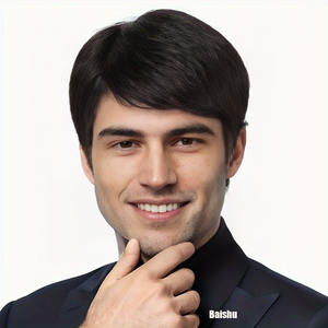 วิกผมหน้าม้าสั้นสำหรับผู้ชาย ทรงสวย นุ่มฟู ทำจากเส้นใยทนความร้อนคุณภาพดี มีสินค้าพร้อมส่ง ขายส่ง - Product Image 2