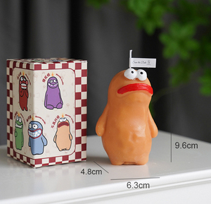 Forma de pequeño monstruo, vela creativa DIY, adornos decorativos, velas de aromaterapia creativas con regalos de mano, vela de soja - Product Image 6