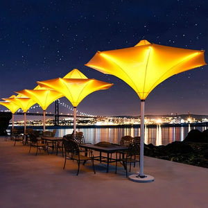 <span class=keywords><strong>Parasol</strong></span> Tulipe <span class=keywords><strong>Électrique</strong></span> Anti-UV Léger et Étanche avec LED pour Jardin, Piscine, Villa et Mobilier d'<span class=keywords><strong>Extérieur</strong></span> - Product Image 2