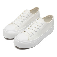 Chaussures de tennis à semelle épaisse disponibles en plusieurs couleurs, basses et hautes, plateforme décontractée pour hommes et femmes