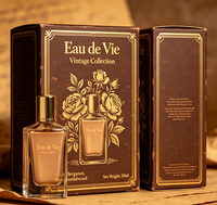 Boîte pliante cosmétique en carton imprimé gaufré, capacité personnalisée, portable, recyclable, emballage en papier, emballage de parfum