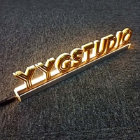 Enseigne murale de bureau extérieure étanche avec logo 3d personnalisé Signalisation intérieure avec lettre de la chaîne Led