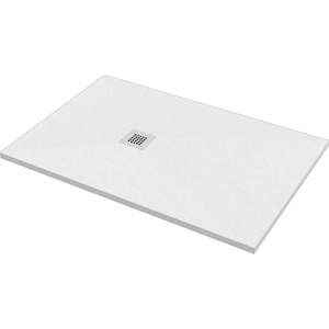 Receveur de douche rectangulaire de style moderne avec effet pierre blanche 70x170 SMC acrylique et résine étanche pour salle de douche d'hôtel - Product Image 1