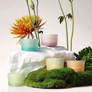 Vente en gros de bougies de Noël parfumées en cire de soja, ensemble de 7 bougies parfumées de luxe, coffret cadeau - Product Image 3
