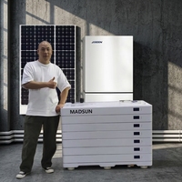Madsun RS485 CAN énorme condensateur batterie basse tension modularisé 15KWh 48V 51.2V 280AH 300AH système de stockage d'énergie solaire domestique