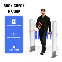 Puerta de Seguridad RFID UHF para Bibliotecas Escolares, ISO 18000-6C, Control de Acceso Inteligente, Detección, Fábrica de Origen, OEM/ODM, Pasillo Amplio