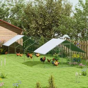 Demir DIY Walk-in tavuk kümesi büyük açık çalışma ile Oxford su geçirmez kapak nefes ağır kafes kutusu paketlenmiş - Product Image 2