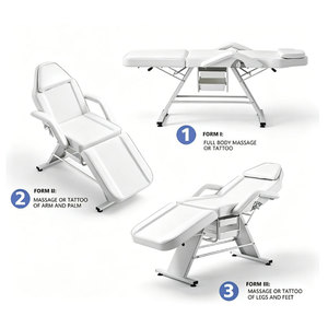 Cama de Masaje Moderna Multifuncional Ajustable, Cama Plegable de PVC para Salón de Belleza, Spa y Centro de Bienestar - Product Image 5