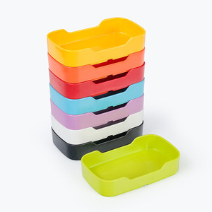 Assiette rectangulaire en mélamine pour fondue, couleur unie, durable, empilable, pour hôtels et réceptions - Product Image 2