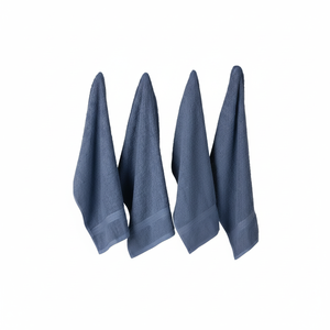 Ensemble de torchons gaufrés de la collection éponge de base, 15x26 ", bleu délavé, 4 pièces | Design Imports - Product Image 1