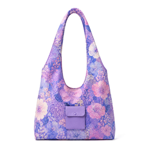 Bolsa de Lona con Estampado Floral Vibrante 2026, Ecológica, Ligera, de un Solo Hombro, MOQ Bajo, Personalización de Marca - Product Image 1