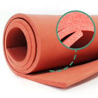 Feuille de mousse de silicone ignifuge, isolation thermique en caoutchouc pour applications électriques et industrielles