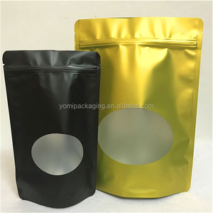 Bolsas de Embalaje de Alimentos Personalizadas al por Mayor, Varios Tamaños, a Prueba de Olores, de Papel de Aluminio Resellables, con <span class=keywords><strong>Ventana</strong></span> Ovalada - Product Image 1