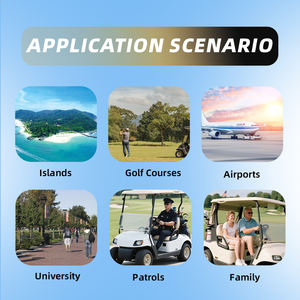 Kereta Golf elektrik Off-Road 6 tempat duduk, Kereta Golf elektrik 72v 5kW Ac klub <span class=keywords><strong>Motor</strong></span> baja mobil bersertifikasi CE - Product Image 5