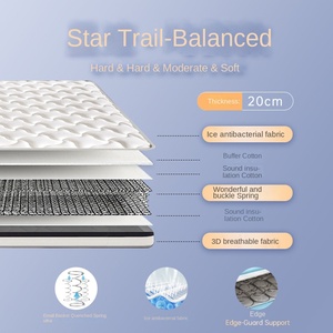 Bedroom Hotel Spring <strong>Mattress</strong> Memory <strong>Foam</strong> Plus Hard Ridge Protection Hard Cushion Compressed Roll 22 Home Furniture - Product Image 6