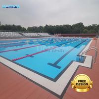 Piscine de compétition olympique 50m, certification professionnelle pour la construction de centres de formation à la natation pour événements internationaux