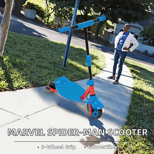 Huffy Marvel Spider-Man <span class=keywords><strong>Trottinette</strong></span> pliable à 3 roues en acier allié convertible pour enfants d'âge préscolaire bleue pour l'extérieur - Product Image 2