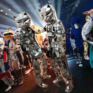 Disfraces de Espejo Plateado para Personaje de Bar, Discoteca, Parque de Atracciones o <span class=keywords><strong>Crucero</strong></span> para DJ, Club, Fiesta y Escenario de Discoteca - Product Image 3