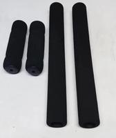Lot de 4 poignées antidérapantes en éponge noires pour VTT et vélo de plage – Accessoires de guidon de vélo