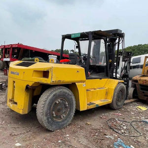 Chariot élévateur diesel Komatsu FD160 d'occasion de haute qualité, 16 tonnes, moteur, pompe, boîte de vitesses inclus, rapport inclus, origine Japon - Product Image 1