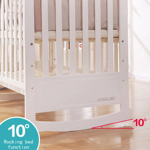 Ensemble de lit bébé moderne en bois massif, 10 pièces, multifonctionnel, réglable, berceau en carton, pour bébés et enfants, chambre à coucher, extérieur, école - Product Image 6