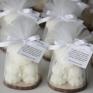 Customization Supported Cute Bear <strong>Elephant</strong> Cartoon Animal Scented <strong>Candles</strong> with White Mesh Wood Tray for Baby Perfect Gifts - Product Image 3