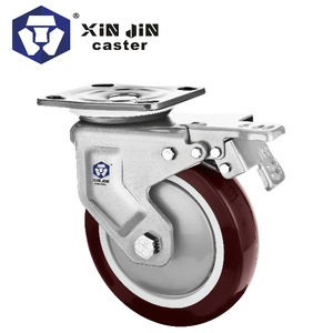 ODM OEM Fabrik preis PU Gummi Industrial Castor Truckle Swivel Typ Hochleistungs-Lenkräder - Product Image 5