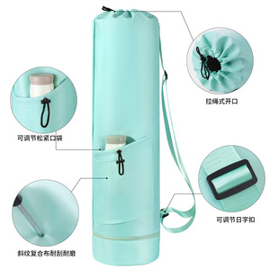 Bolsa de almacenamiento para esterilla de yoga, impermeable, con bolsillo lateral, para deportes al aire libre, gimnasio, viajes - Product Image 3