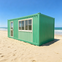 Maison conteneur portable extensible en promotion avec 1 chambre, salle de bain et cuisine – Maisons préfabriquées modernes pour hôtels et bureaux