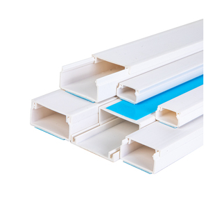 Canal de cable de PVC resistente al fuego pintable <span class=keywords><strong>para</strong></span> cableado de red Conducto flexible Tipo autoadhesivo montado en la pared - Product Image 3
