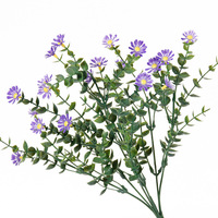 Fleurs en plastique, bouquet de fleurs artificielles, bouquet décoratif pour la maison, le bureau, le jardin, décoration intérieure, plantes artificielles