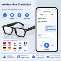 Lunettes Intelligentes IA zl, Bestseller TikTok Transfrontalier, Appel Audio et Vidéo, Traduction, Assistant Vocal, Musique Sans Fil pour
