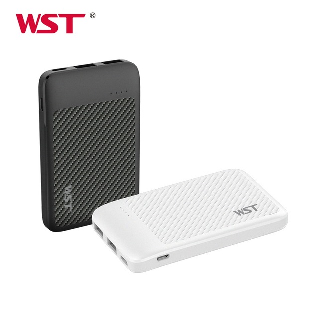 WST Portable Type C Wallet Powerbank 5000mah Mini Slim Power Bank with Flash Light for Heat and Massage Pad